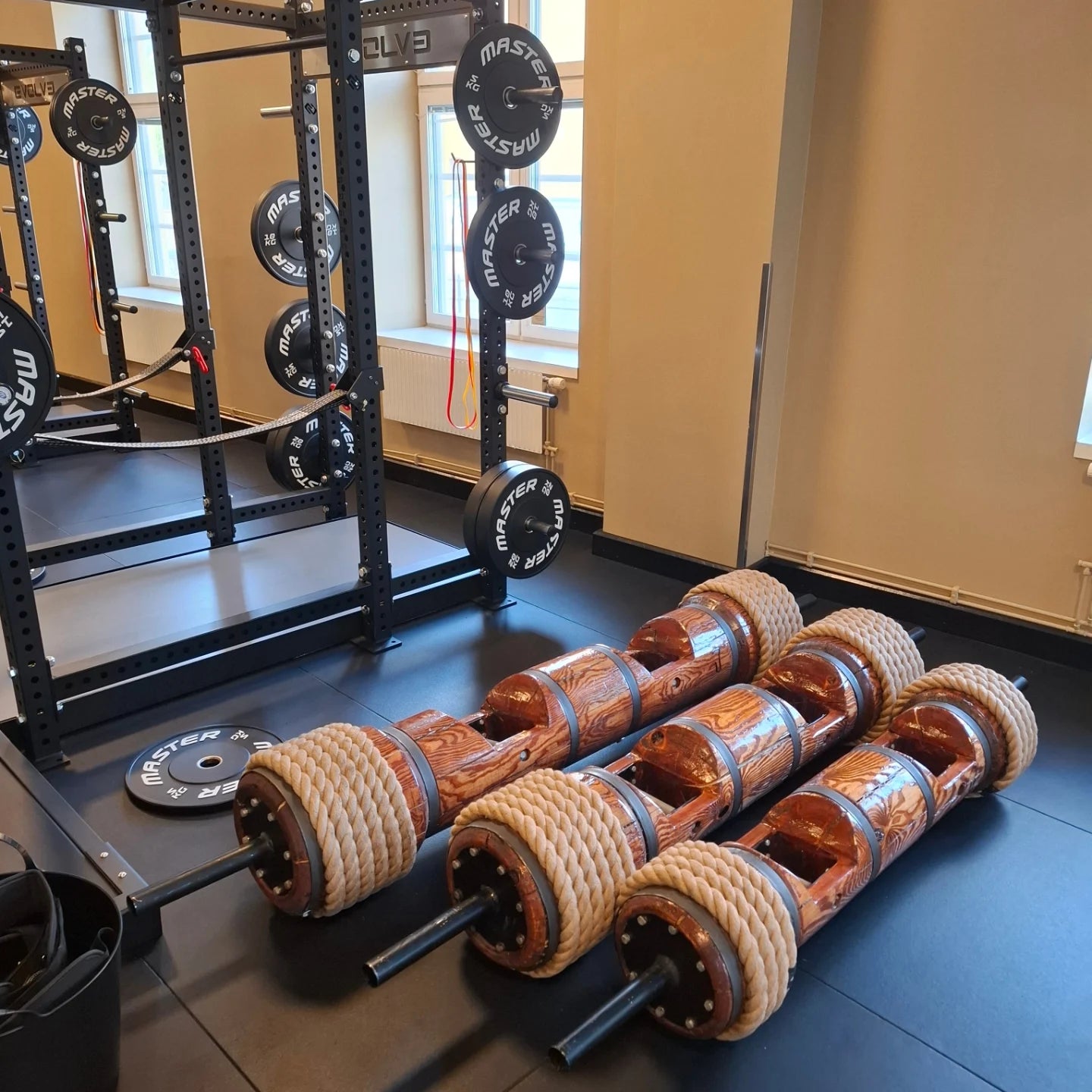 Rack och kalibrerade vikter